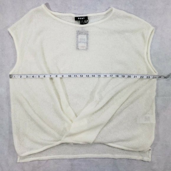 NWT DKNY  Size XLarge Drape-Front Sweater - Picture 2 of 8